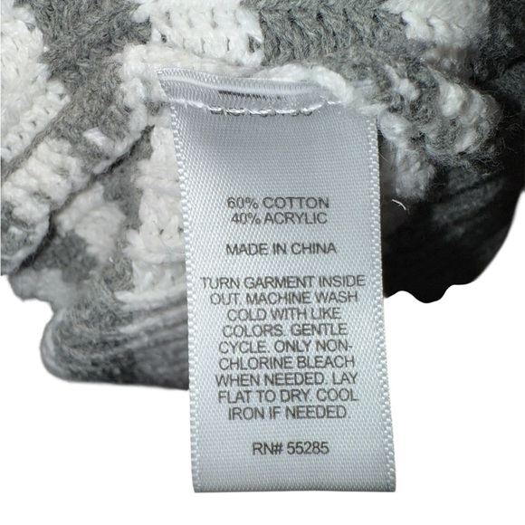 Express Grey & White Striped Cardigan | Size S - Picture 3 of 6